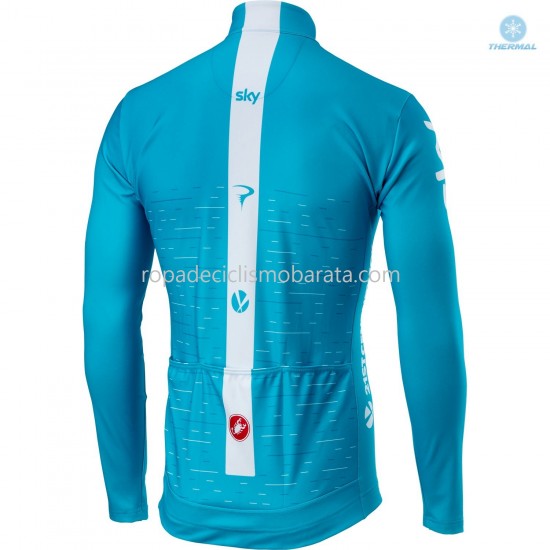 Invierno Maillot y Culotte Largos con Tirantes 2018 Team Sky M002