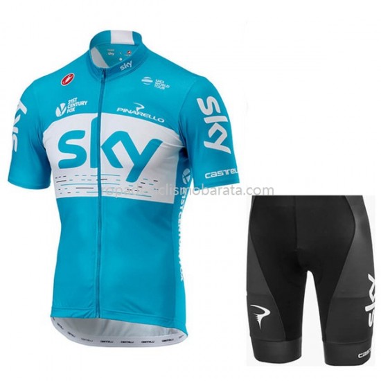 Maillot y Culotte Corto 2018 Team Sky M002
