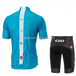 Maillot y Culotte Corto 2018 Team Sky M002