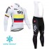 Invierno Maillot y Culotte Largos con Tirantes 2018 Team Sky M003