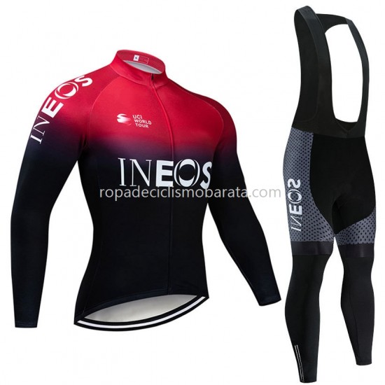 Maillot y Culotte Largos con Tirantes 2019 TEAM INEOS M001