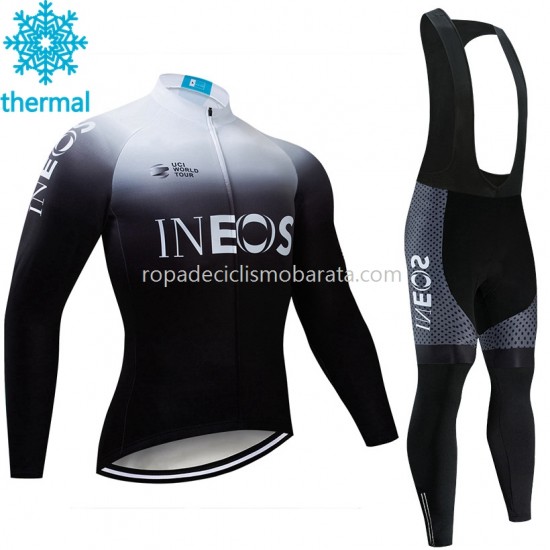 Invierno Maillot y Culotte Largos con Tirantes 2019 TEAM INEOS M003