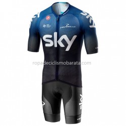 Maillot y Culotte con Tirantes 2019 Team Sky M001