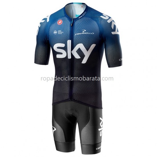 Maillot y Culotte con Tirantes 2019 Team Sky M001