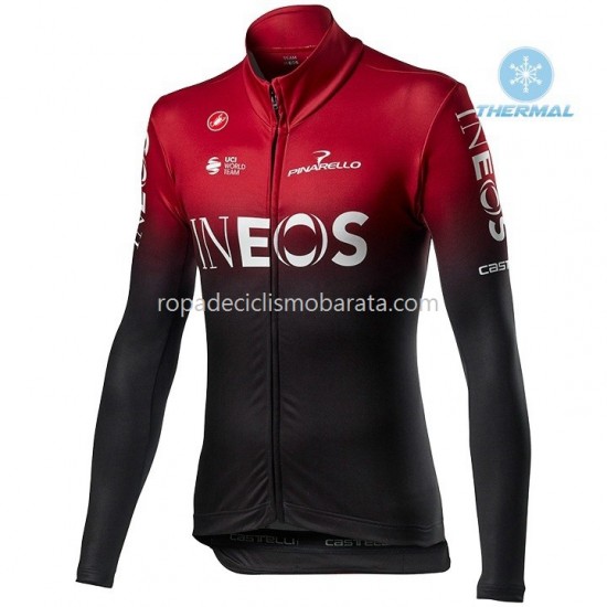 Invierno Maillot y Culotte Largos con Tirantes 2020 TEAM INEOS M001