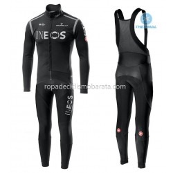 Invierno Maillot y Culotte Largos con Tirantes 2020 TEAM INEOS M002