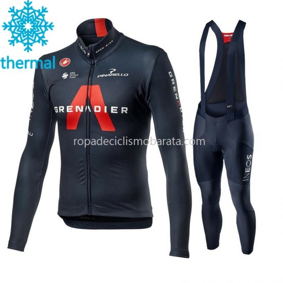 Invierno Maillot y Culotte Largos con Tirantes 2021 Ineos Grenadiers M001