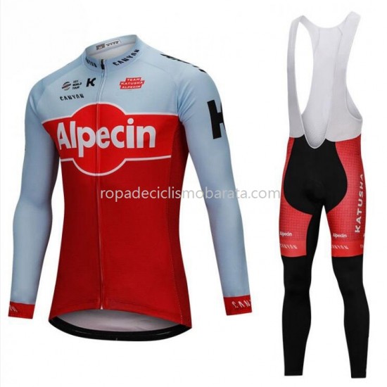 Maillot y Culotte Largos con Tirantes 2018 Team Katusha Alpecin M001