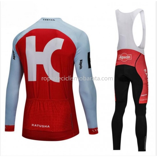 Maillot y Culotte Largos con Tirantes 2018 Team Katusha Alpecin M001
