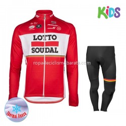 Invierno Maillot y Culotte Largos 2017 Lotto Soudal Niños M001