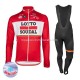Invierno Maillot y Culotte Largos con Tirantes 2017 Lotto Soudal M001