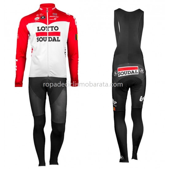 Maillot y Culotte Largos con Tirantes 2018 Lotto Soudal M001