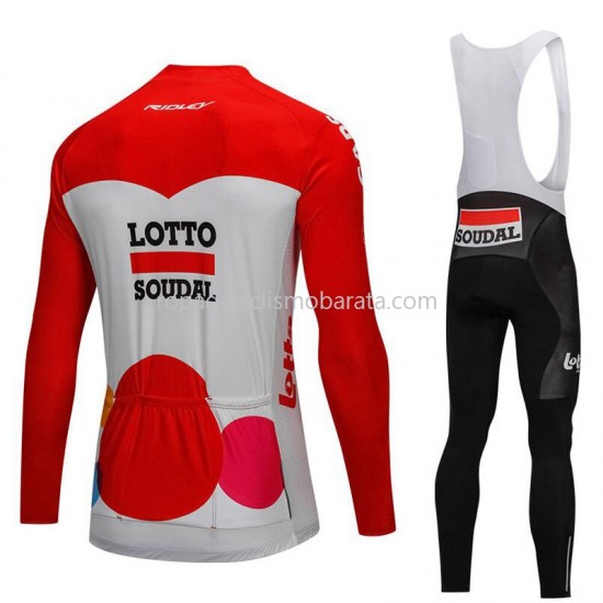 Maillot y Culotte Largos con Tirantes 2018 Lotto Soudal M001