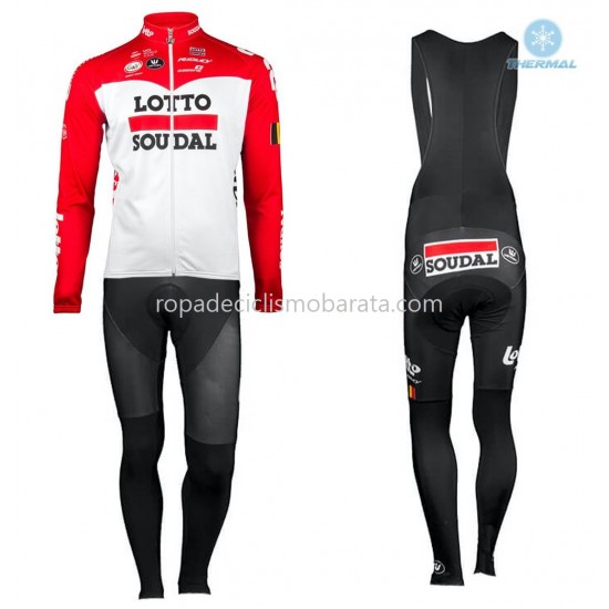 Invierno Maillot y Culotte Largos con Tirantes 2018 Lotto Soudal M001