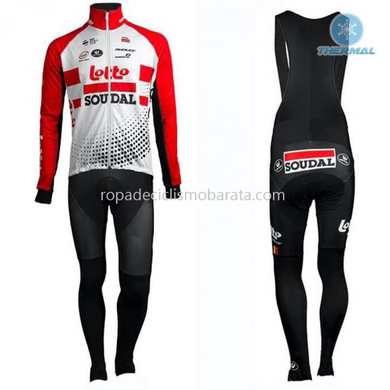 Invierno Maillot y Culotte Largos con Tirantes 2019 Lotto Soudal M001