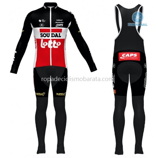 Invierno Maillot y Culotte Largos con Tirantes 2020 Lotto Soudal M001