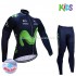 Invierno Maillot y Culotte Largos 2017 Movistar Team Niños M001