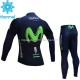 Invierno Maillot y Culotte Largos 2017 Movistar Team Niños M001