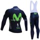 Maillot y Culotte Largos con Tirantes 2017 Movistar Team M001