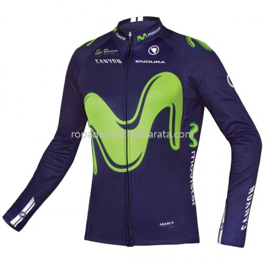 Maillot Manga Larga 2017 Movistar Team M001