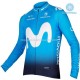 Invierno Maillot y Culotte Largos con Tirantes 2018 Movistar Team M001