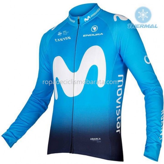 Invierno Maillot 2018 Movistar Team M001