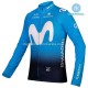 Invierno Maillot y Culotte Largos con Tirantes 2019 Movistar Team M001
