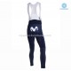 Invierno Maillot y Culotte Largos con Tirantes 2019 Movistar Team M001