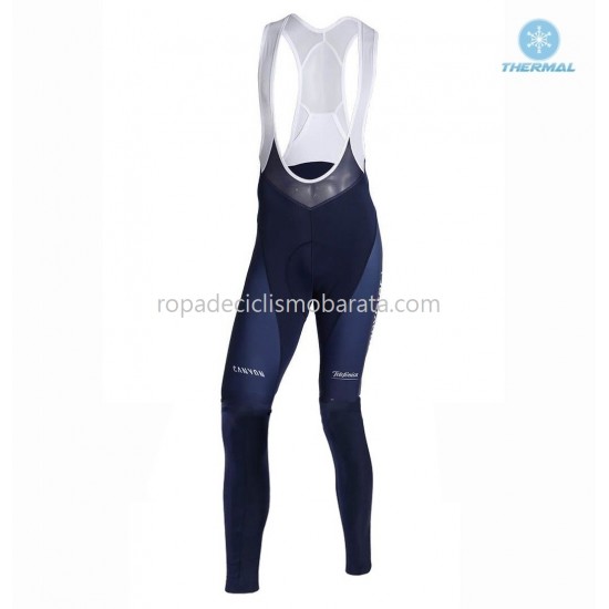Invierno Maillot y Culotte Largos con Tirantes 2019 Movistar Team M001