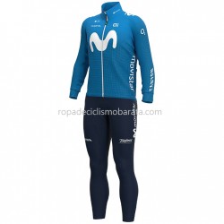 Maillot y Culotte Largos con Tirantes 2020 Movistar Team M001