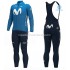 Invierno Maillot y Culotte Largos con Tirantes 2020 Movistar Team M001