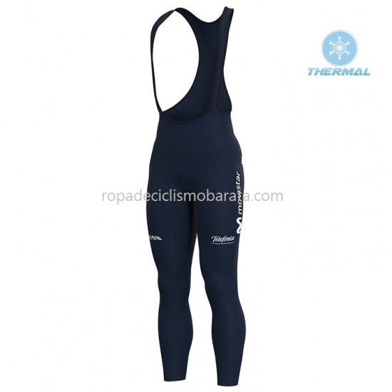 Invierno Maillot y Culotte Largos con Tirantes 2020 Movistar Team M001