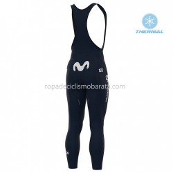Invierno Maillot y Culotte Largos con Tirantes 2020 Movistar Team M001