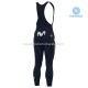 Invierno Maillot y Culotte Largos con Tirantes 2020 Movistar Team M001