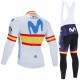 Maillot y Culotte Largos con Tirantes 2020 Movistar Team M002