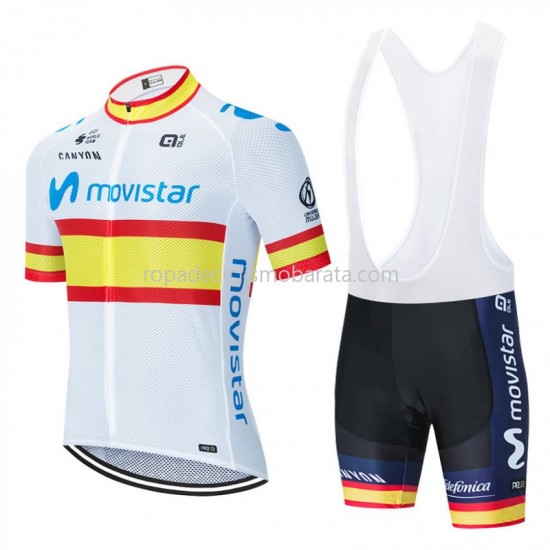 Maillot y Culotte con Tirantes 2020 Movistar Team M002