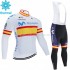 Invierno Maillot y Culotte Largos con Tirantes 2020 Movistar Team M002