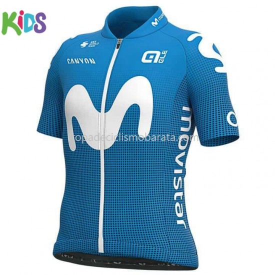 Maillot y Culotte Corto 2021 Movistar Team Niños M001