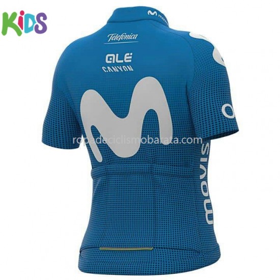 Maillot y Culotte Corto 2021 Movistar Team Niños M001
