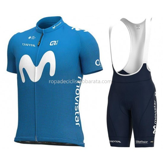 Maillot y Culotte con Tirantes 2021 Movistar Team M001