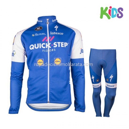 Maillot y Culotte Largos 2017 Quick-Step Floors Niños M001