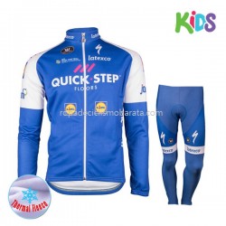 Invierno Maillot y Culotte Largos 2017 Quick-Step Floors Niños M001