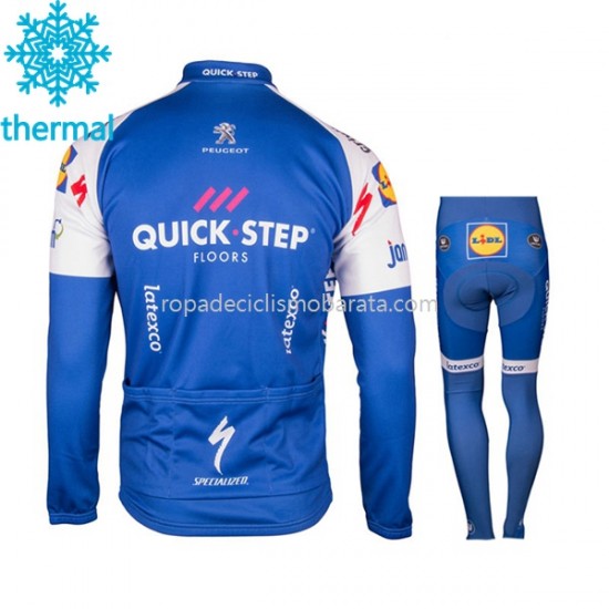 Invierno Maillot y Culotte Largos 2017 Quick-Step Floors Niños M001