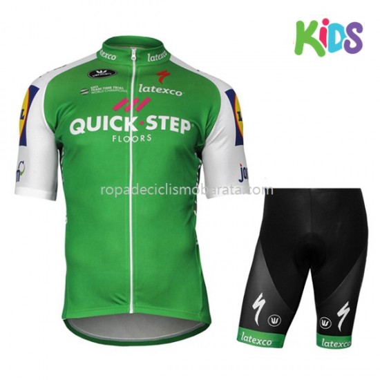 Maillot y Culotte Corto 2017 Quick-Step Floors Niños M002