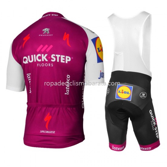 Maillot y Culotte con Tirantes 2017 Quick-Step Floors M003
