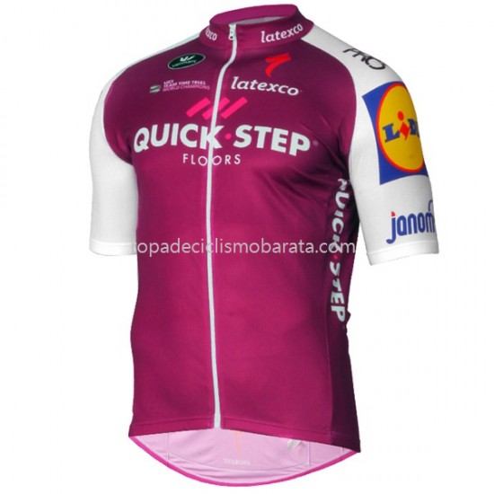 Maillot y Culotte con Tirantes 2017 Quick-Step Floors M003