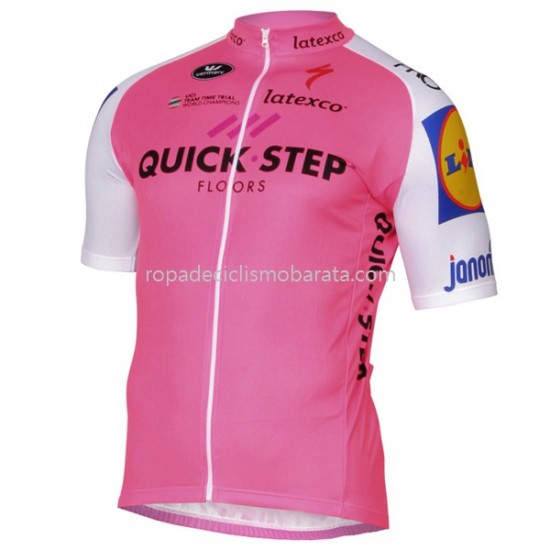Maillot y Culotte con Tirantes 2017 Quick-Step Floors M004