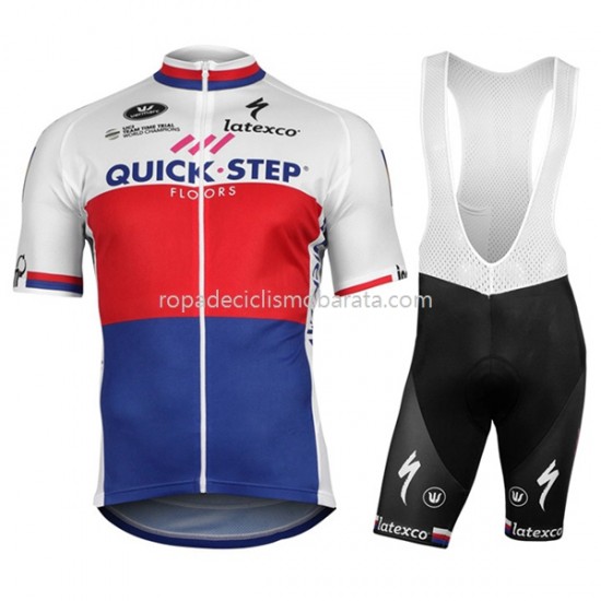 Maillot y Culotte con Tirantes 2017 Quick-Step Floors M007