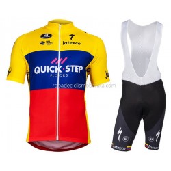 Maillot y Culotte con Tirantes 2018 Quick Step M007