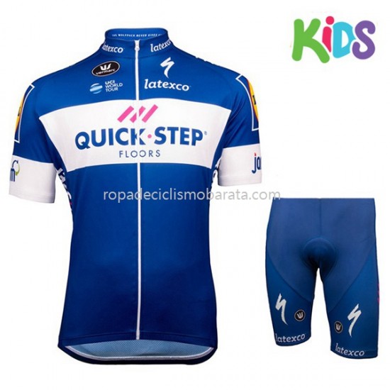 Maillot y Culotte Corto 2018 Quick Step Floors Niños M001